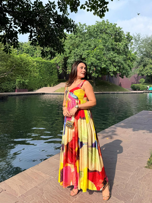Aurelia Printed Maxi Dress