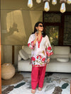 Gulnaar Floral Printed Farshi Salwar Set (Set of 2)