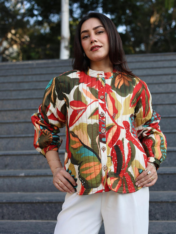 Farm Quilted Floral Jacket