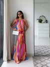 Fresco Printed Maxi Dress