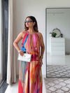 Fresco Printed Maxi Dress