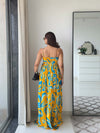 Ripple Printed Maxi Dress