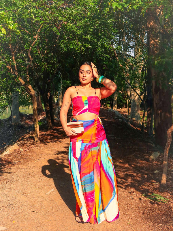 Rainbow Printed Co-ord Set (Set of 2)