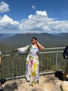 Lily Printed One Shoulder Maxi Dress