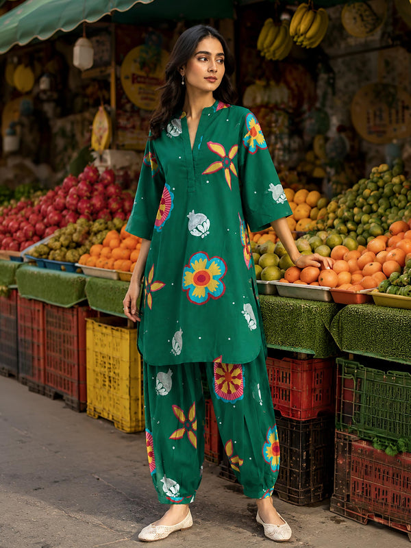 Anaar Printed Kurta Set (Set of 2)