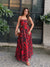 Daze Printed Strappy Maxi Dress