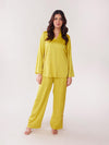 YELLOW SUNFLOWER EMBELLISHED CO ORD SET