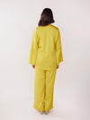 YELLOW SUNFLOWER EMBELLISHED CO ORD SET