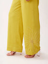 YELLOW SUNFLOWER EMBELLISHED CO ORD SET