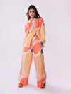 Model wearing Abstract Symphony Cotton Co-ord Set