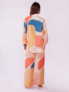 Back view of the Abstract Symphony Co-ord Set