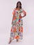 Mulberry Printed V-neck Dress