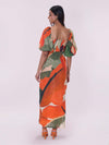 Smocked Back Jungle Printed Maxi Dress