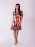 Women's Fashion - Sleeveless Floral Mini Dress
