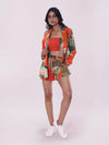 Jungle Printed Blazer Co-Ord Set