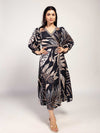 Noir Printed Maxi Dress