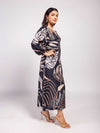 Noir Printed Maxi Dress