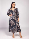 Noir Printed Maxi Dress
