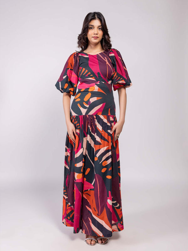 Zara Printed Maxi Dress