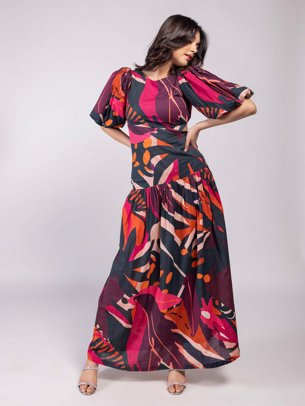 Zara Printed Maxi Dress