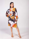 Terra Printed Wrap Dress