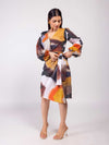 Terra Printed Wrap Dress