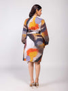 Terra Printed Wrap Dress