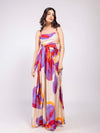Lavender Printed Maxi Dress
