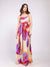 Lavender Printed Maxi Dress
