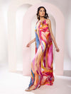 Fresco Printed Maxi Dress