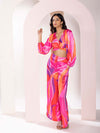 Vibranza Printed Crop Shirt Set (Set of 2)