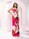 Zinnia Printed Strapless Maxi Dress