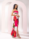 Zinnia Printed Strapless Maxi Dress
