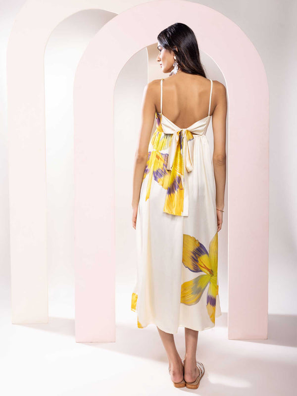 Daisy Printed Strappy Dress