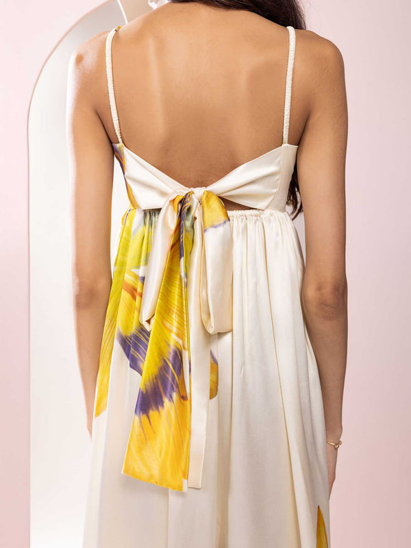 Daisy Printed Strappy Dress