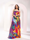 Leafora Printed Maxi Dress with spaghetti straps