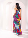 Cotton maxi dress with elasticated back.