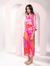 Vibranza Printed Wrap Skirt Set (Set of 2)