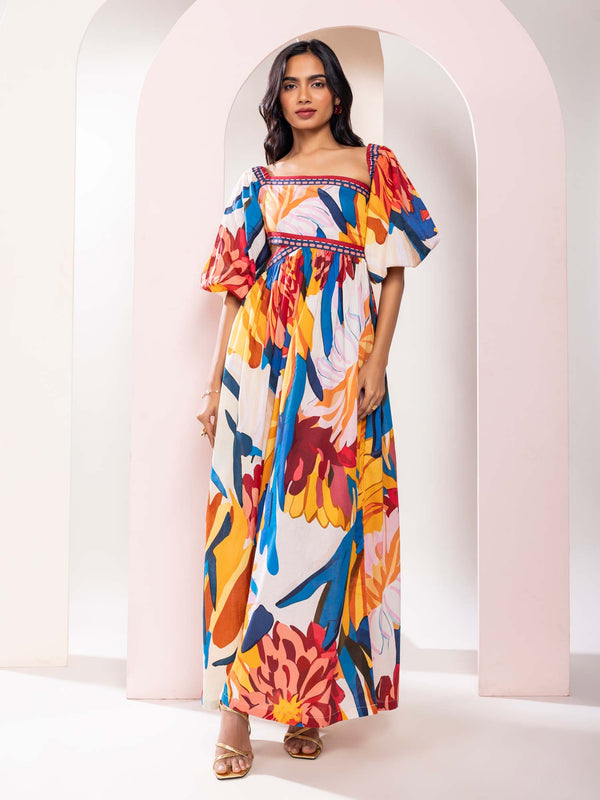 Rosylyn Printed One Shoulder Dress