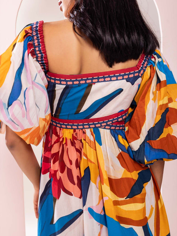 Rosylyn Printed One Shoulder Dress