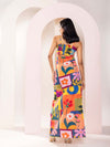 Maxi Dress with Cut-Out Detail and Smocked Back