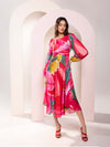 Caspia Printed Midi Dress