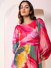 Caspia Printed Midi Dress