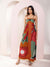Autum Printed Strappy Maxi Dress
