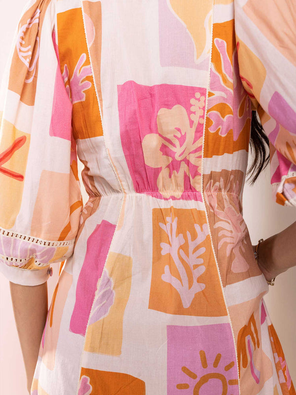 Shelly Printed Midi Dress