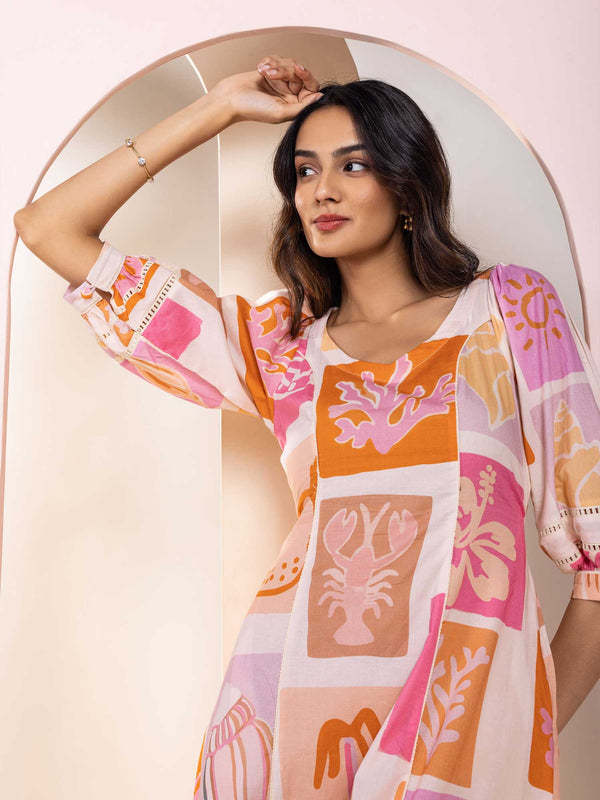 Shelly Printed Midi Dress