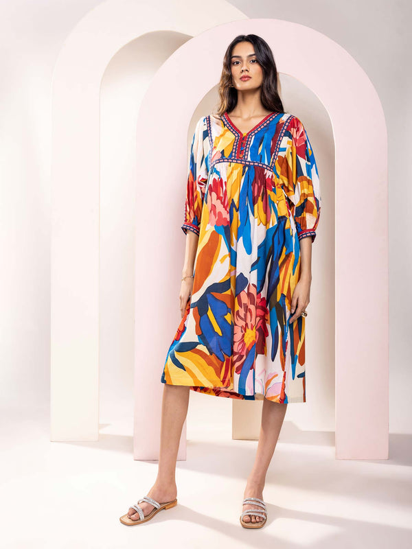 Rosylyn Printed Midi Dress