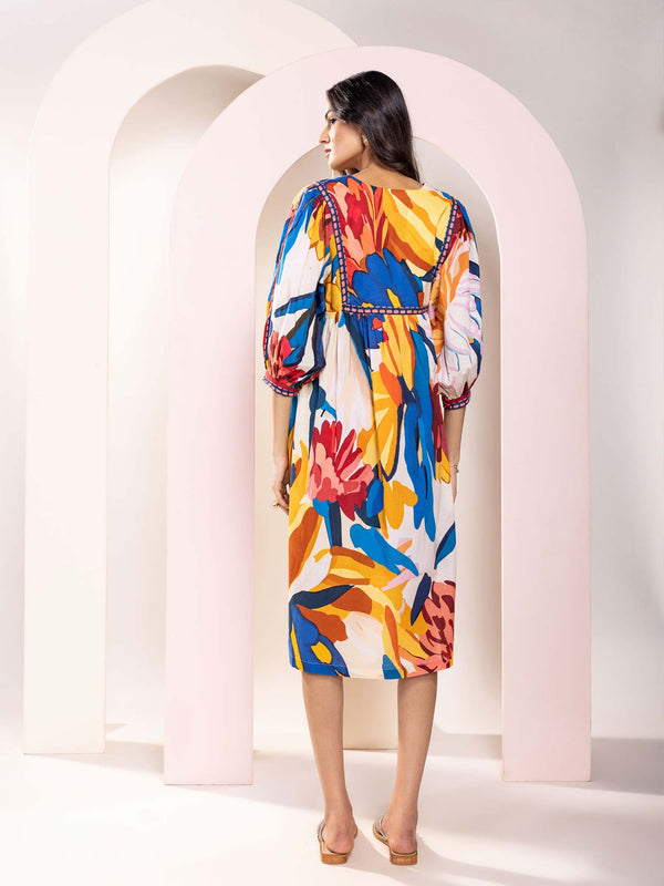 Rosylyn Printed Midi Dress