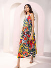 Willow Printed Strappy Midi Dress