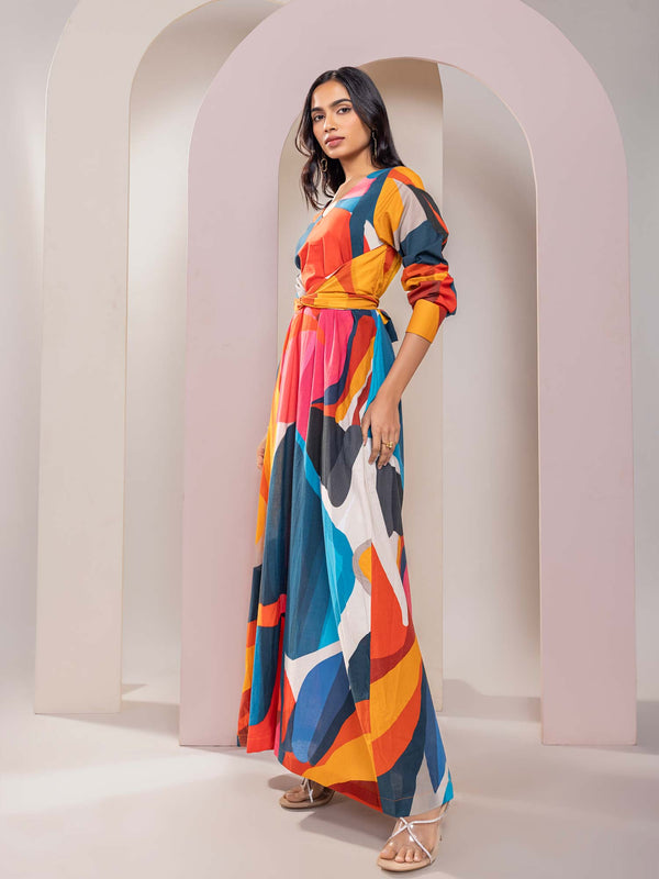 Scarlet Printed Maxi Dress